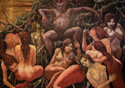 Gino Ceccarelli El-gran-Varon-de-la-Aguas , Oleo en lienzo, 200x170 cm