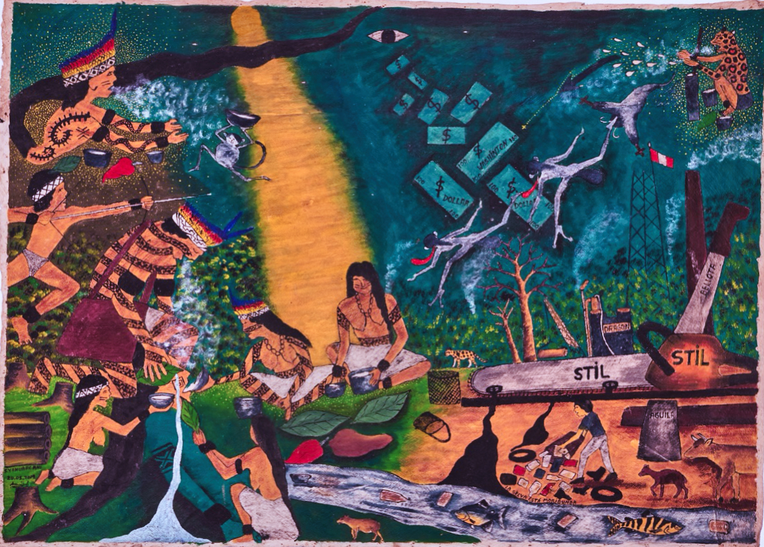 Rember Yahuarcani, two different worlds.