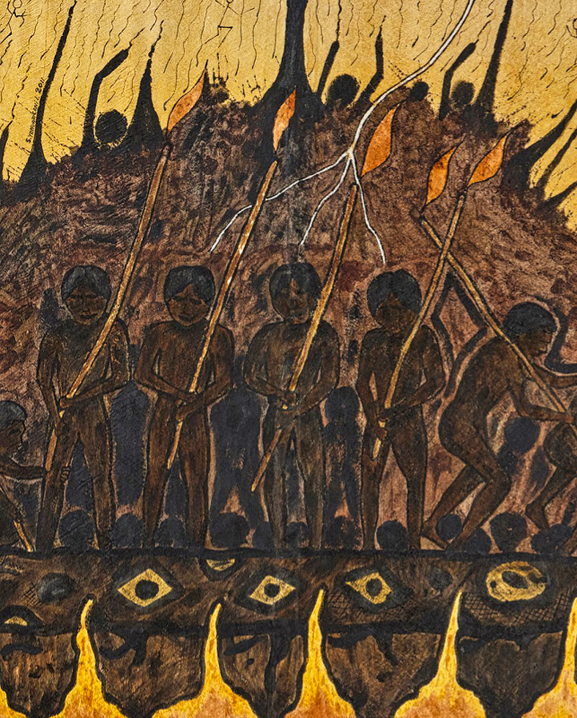 Santiago Yahuarcani, procession of ancestral guardians 