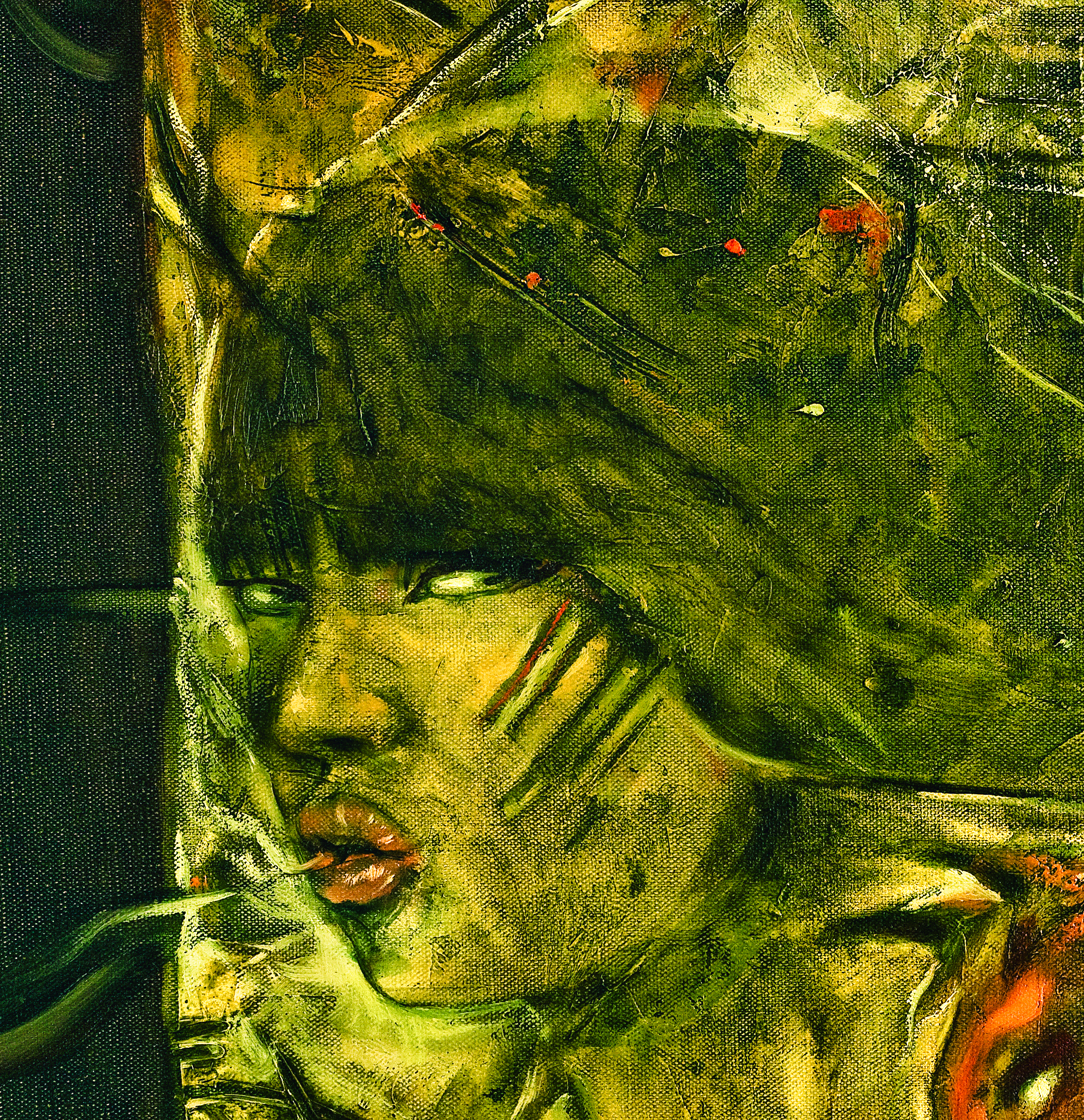 Gino Ceccarelli – “Amazon Warrior”, A haunting image of strength and defiance. 