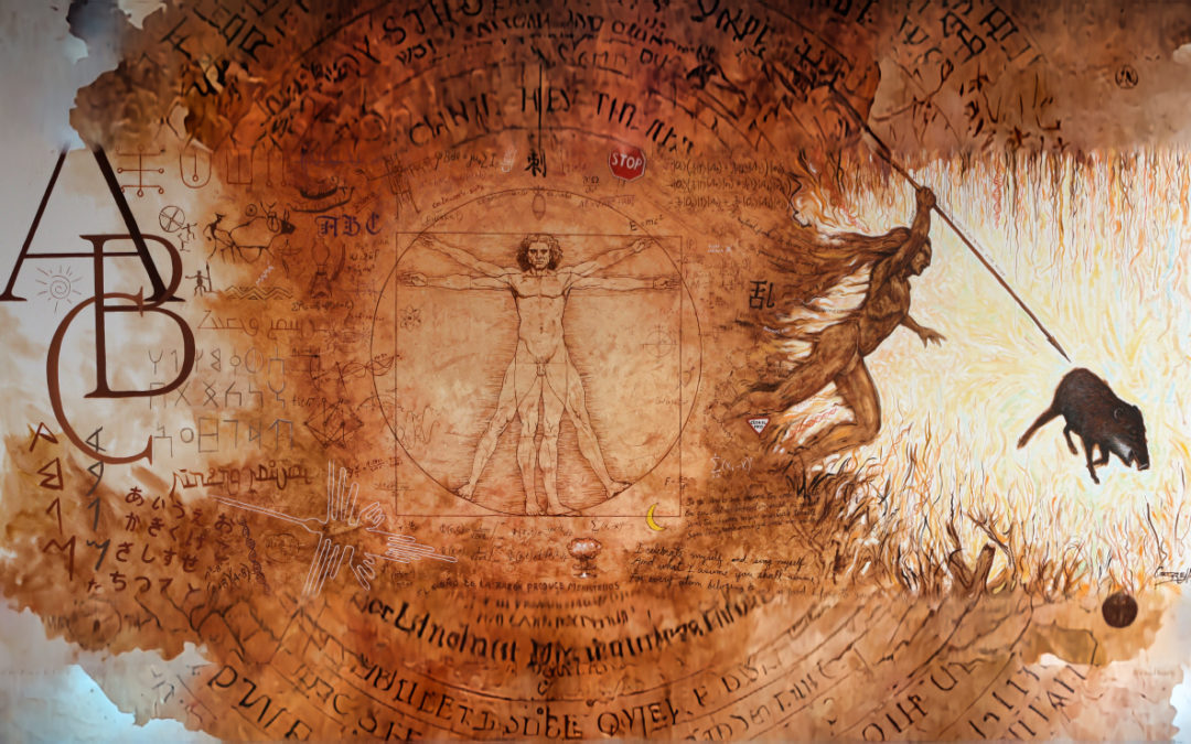 Gino Ceccarelli, Evolution, the vitruvian man